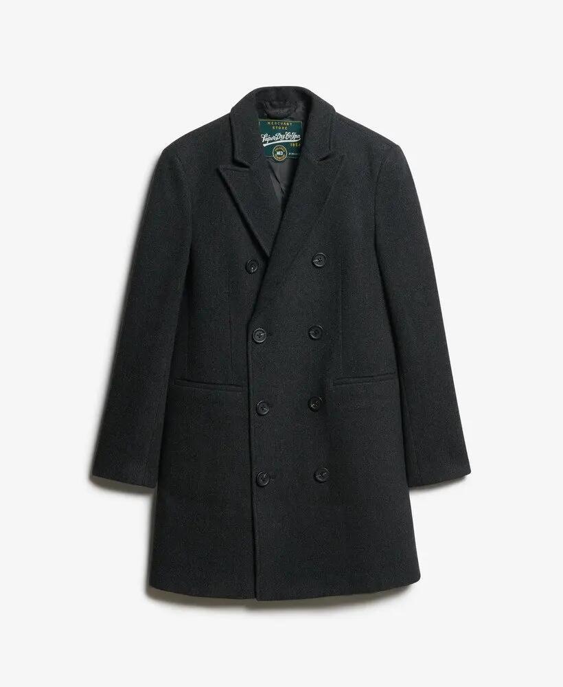superdry Casaco The Merchant Store Town Coat – Mistura de lã 7/7