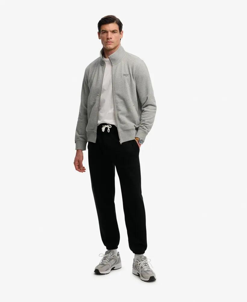 superdry Essential Logo Track Top – felpa track loose in cotone riciclato 3/6