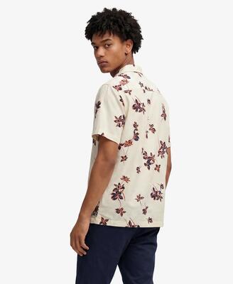 Superdry cabana poolside kortärmelig shirt van biologisch katoen