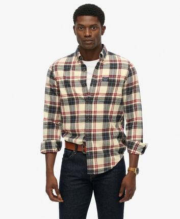 superdry Langarm-Hemd Lumberjack aus Bio-Baumwolle – Peyton Check White