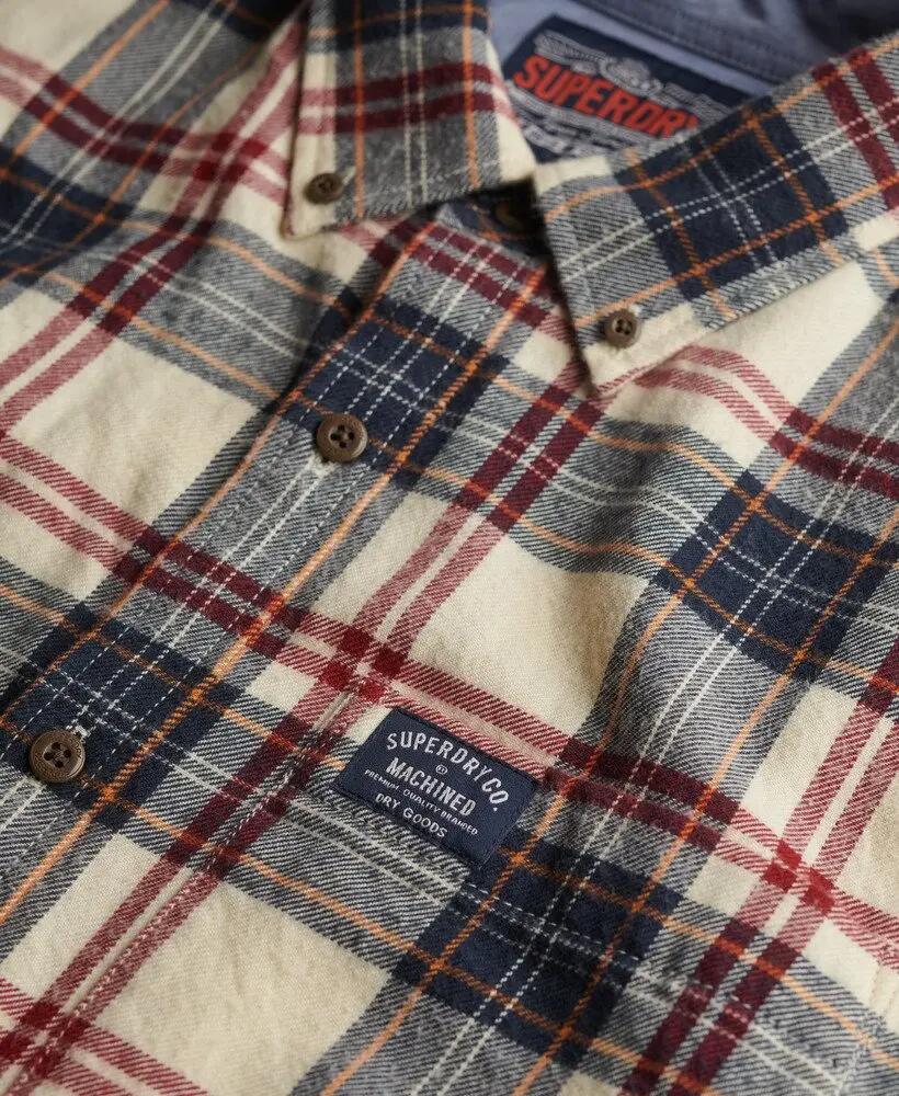 superdry Langarm Lumberjack-Hemd aus Bio-Baumwolle Peyton Check White 6/7