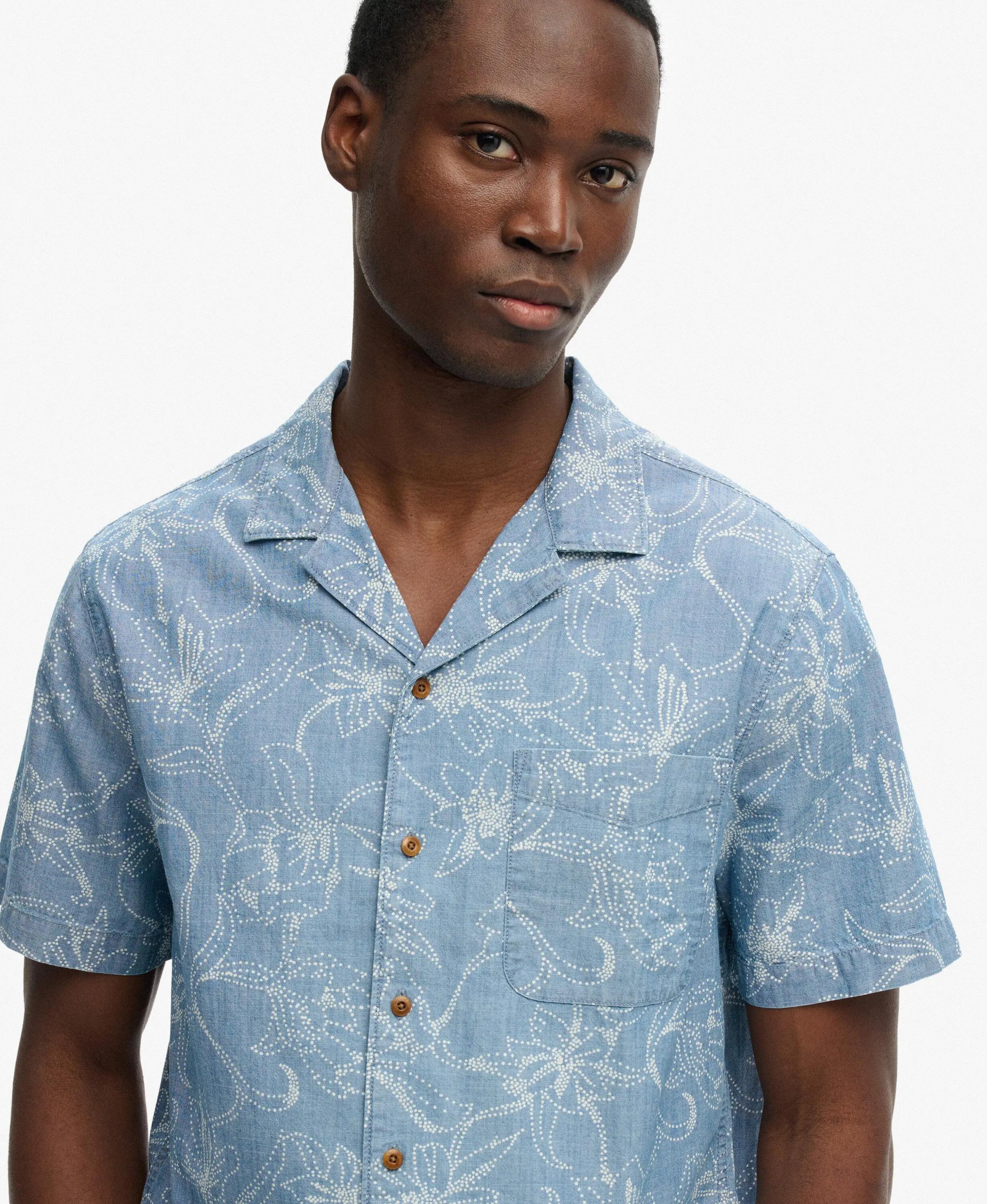 superdry Vintage Loom Cabana korte mouwen overhemd van katoen 1/5
