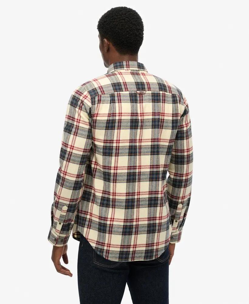 superdry Langarm Lumberjack-Hemd aus Bio-Baumwolle Peyton Check White 4/7