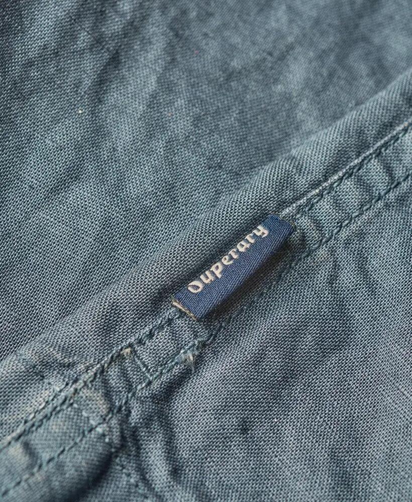 superdry Chemise à manches courtes Resort en coton-lin CLASSIC NAVY 3/7