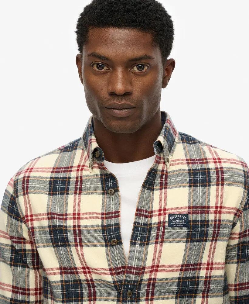 superdry Langarm Lumberjack-Hemd aus Bio-Baumwolle Peyton Check White 3/7