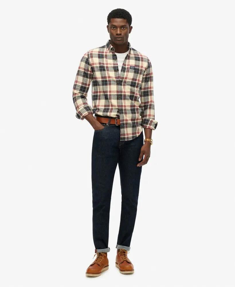 superdry Langarm Lumberjack-Hemd aus Bio-Baumwolle Peyton Check White 2/7