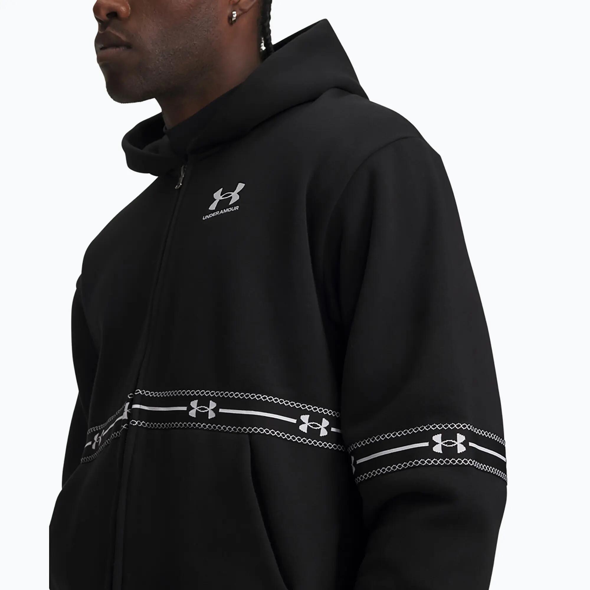 Bluza męska Under Armour Icon Fleece Taped Full Zip 3/4