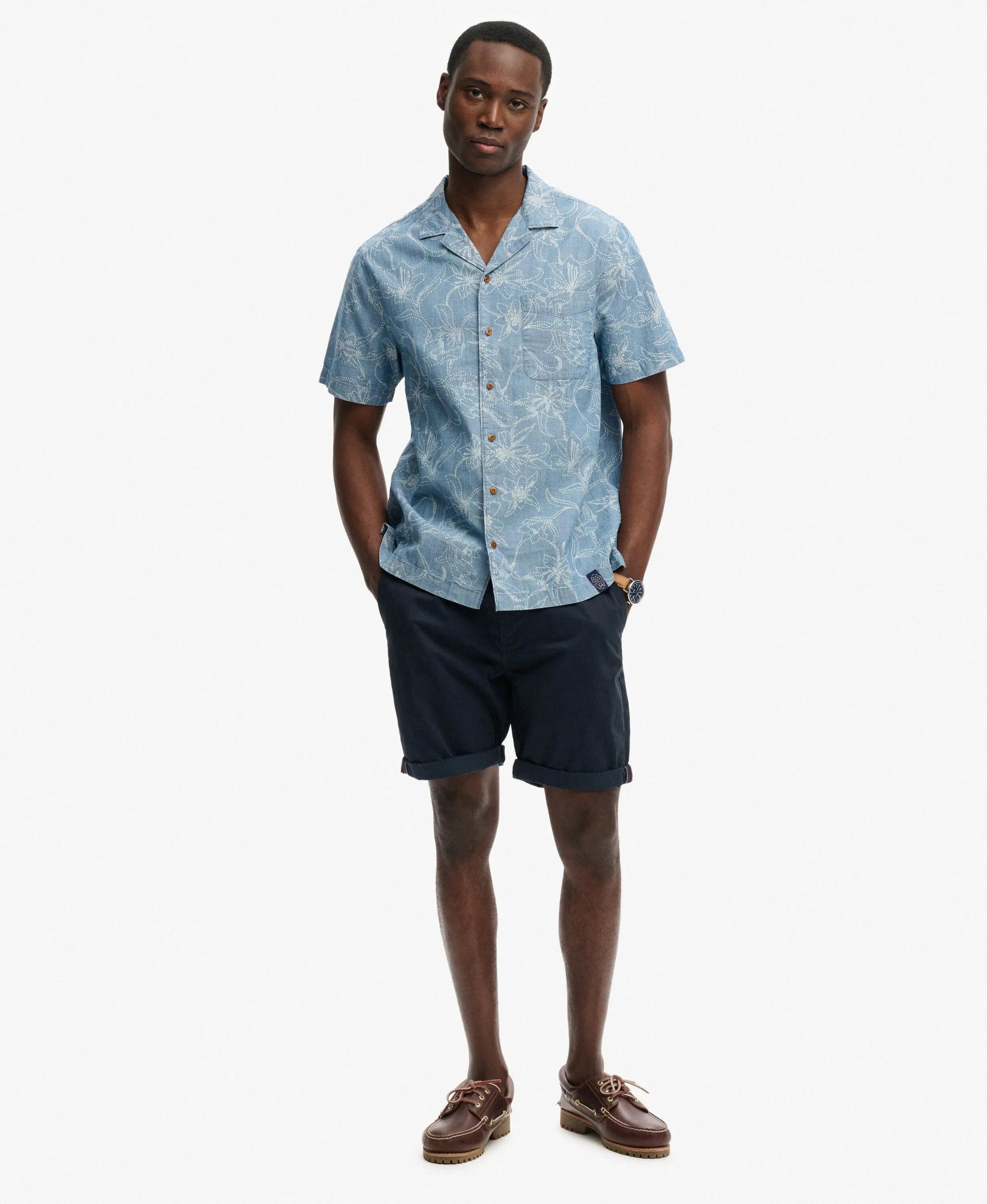 superdry Vintage Loom Cabana korte mouwen overhemd van katoen 3/5