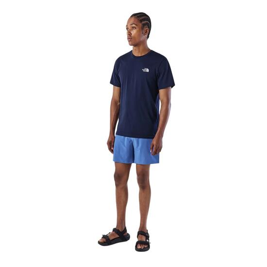 Maglietta Regolare Uomo The North Face Simple Dome Blu Navy