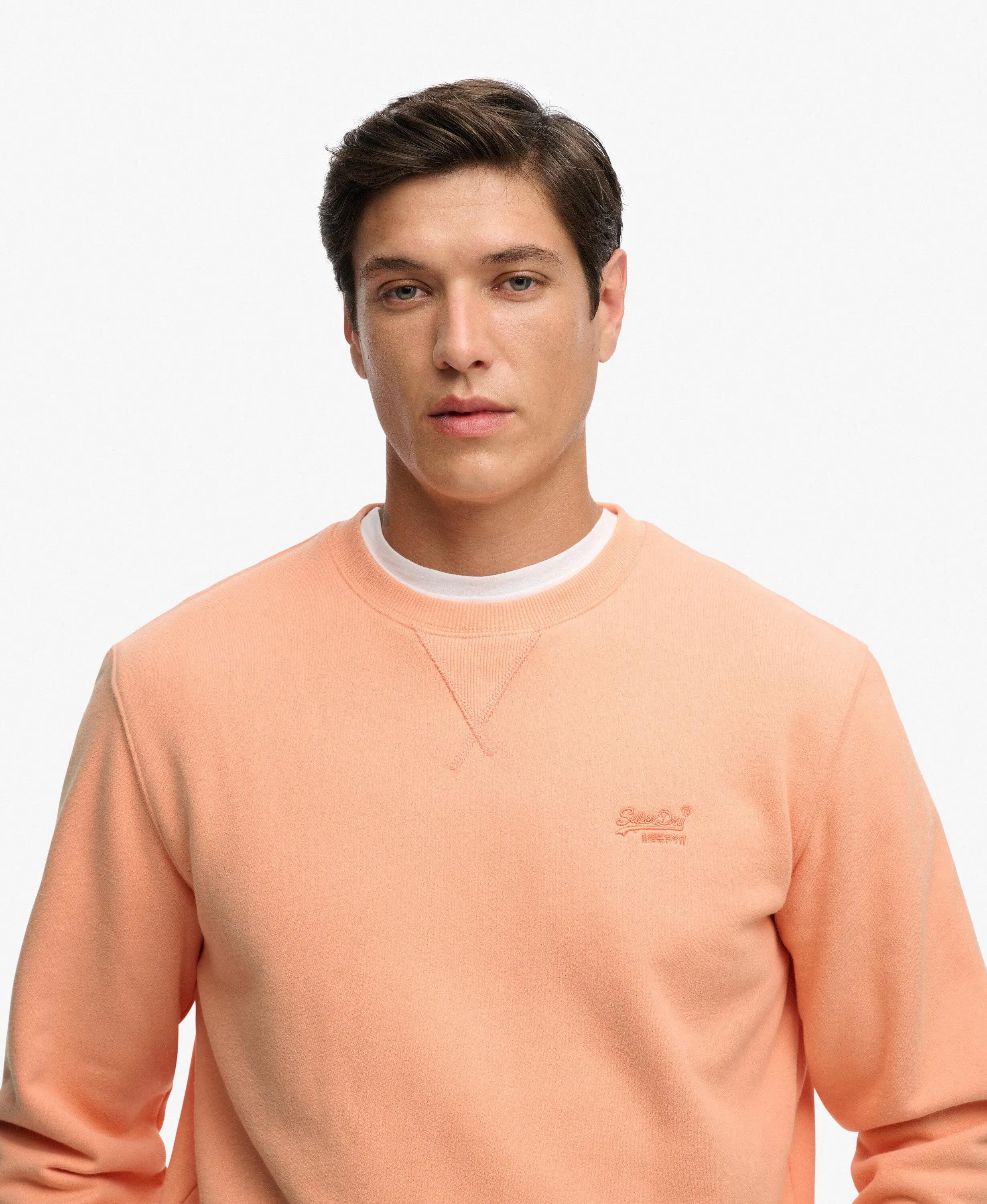 superdry Felpa Essential Logo Crew in cotone e poliestere riciclato 4/5