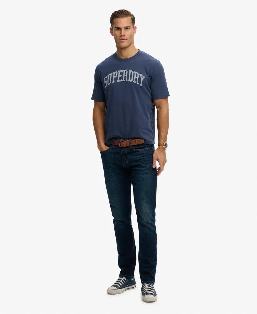 superdry T-shirt Athletic Essentials 100% algodão biológico corte loose – 3/5