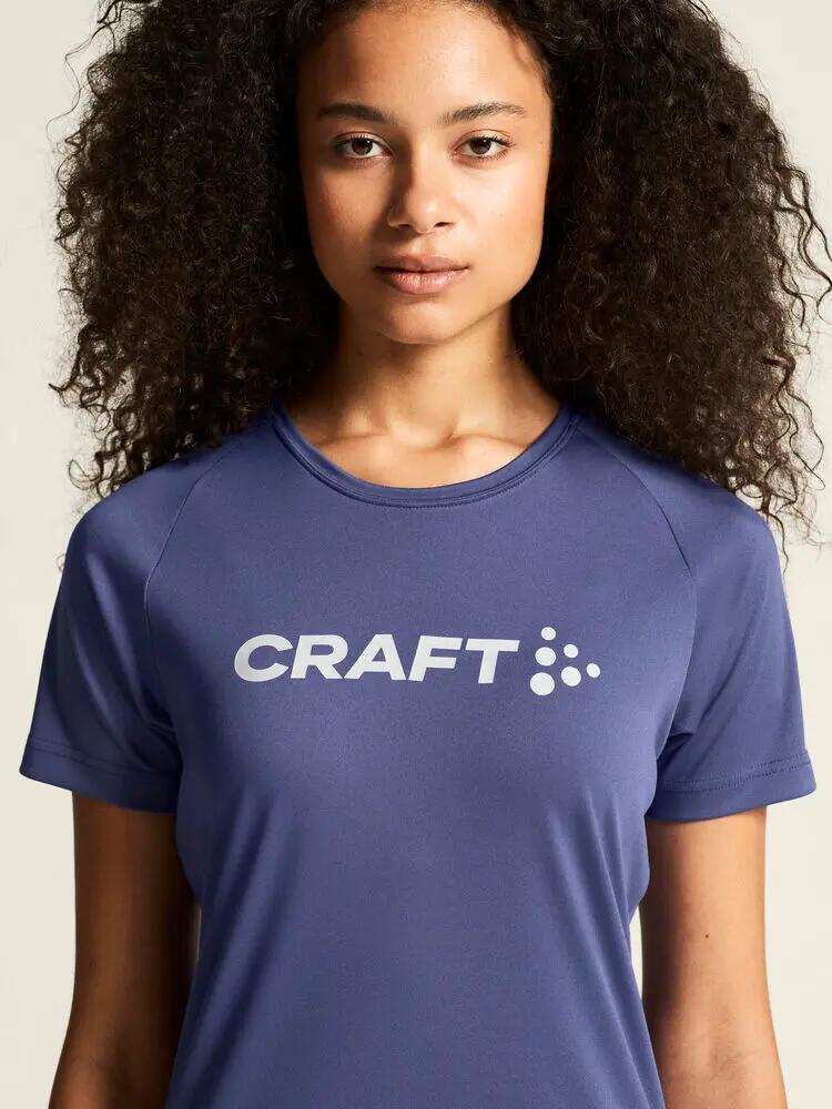 craft CORE Essence Logo Tee W – Trainingsshirt aus recyceltem Polyester 7/7