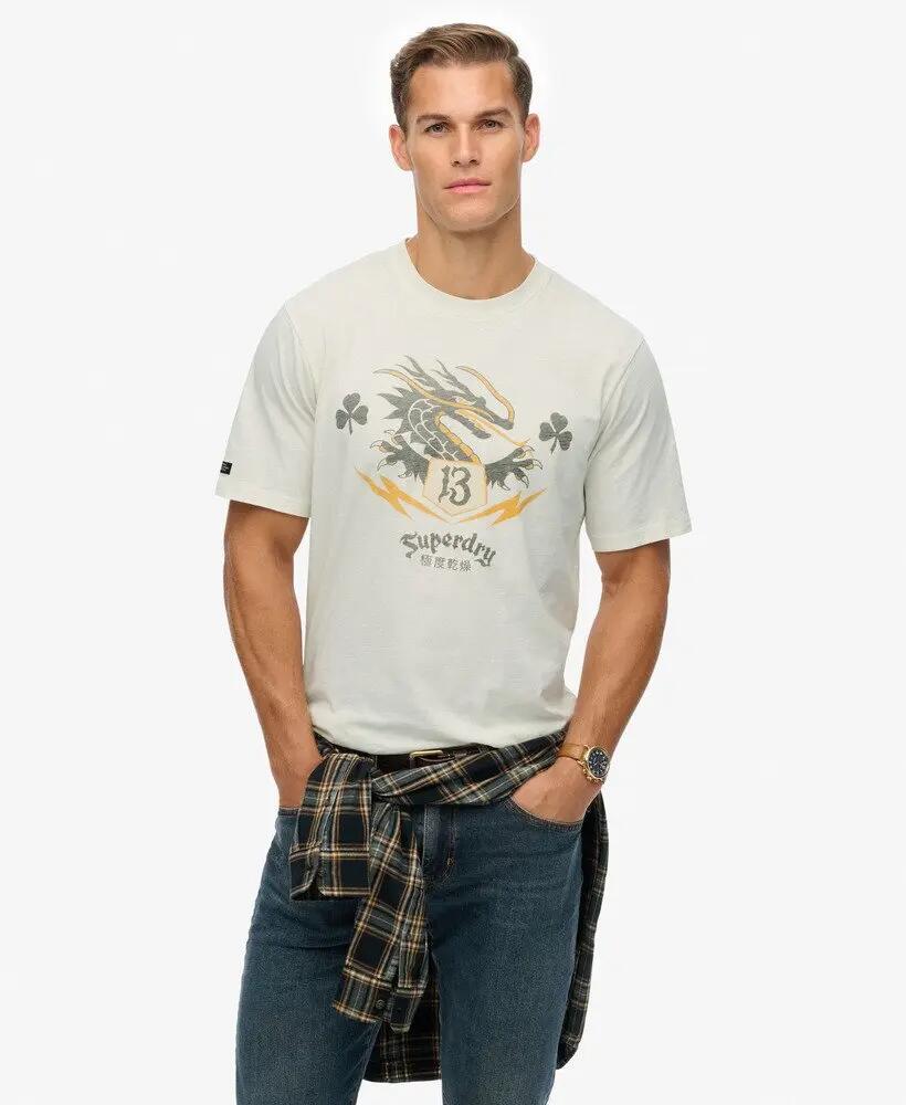 superdry T-Shirt Campaign Souvenir Loose – fit loose, 100% cotone 3/5