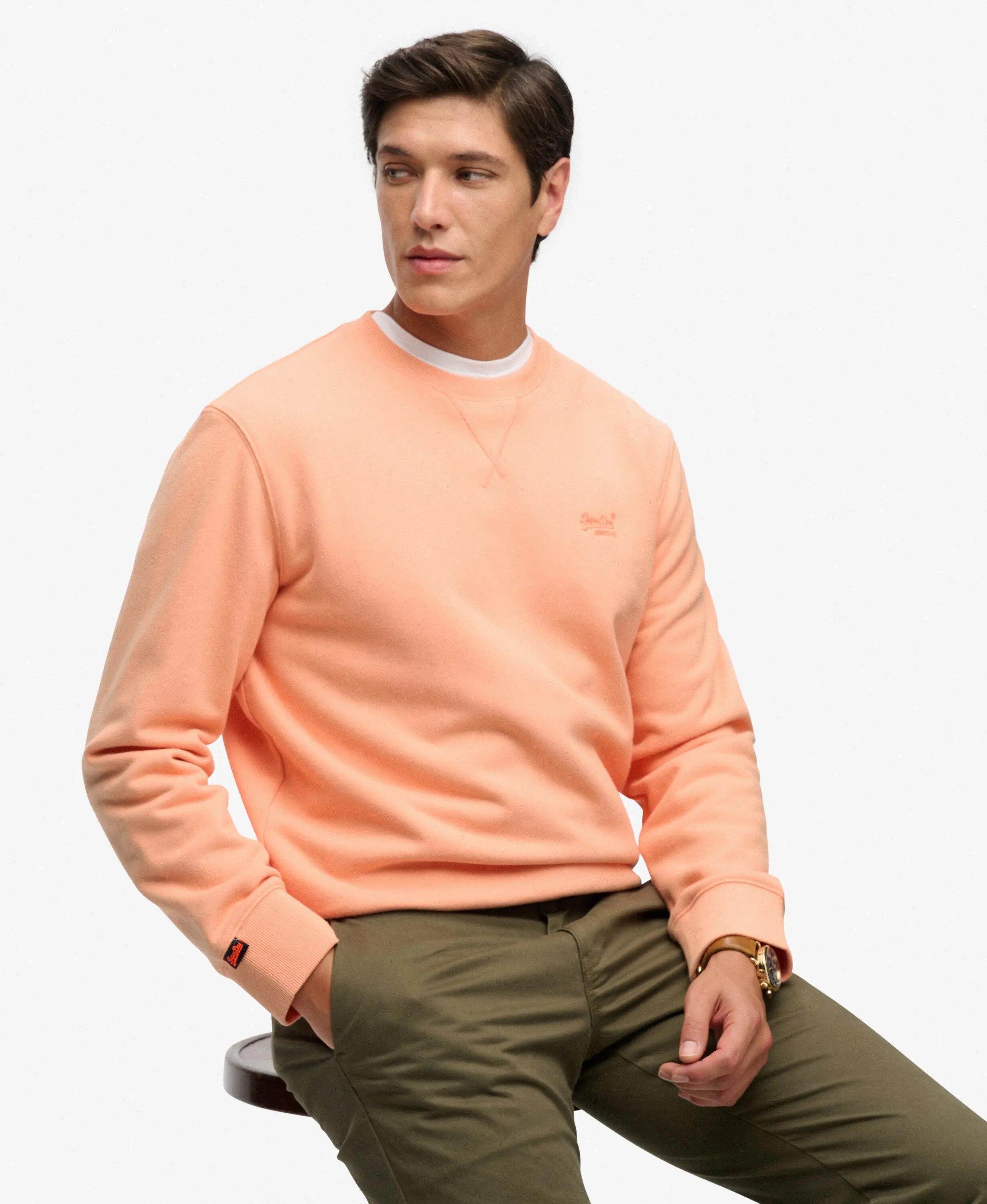superdry Felpa Essential Logo Crew in cotone e poliestere riciclato 2/5