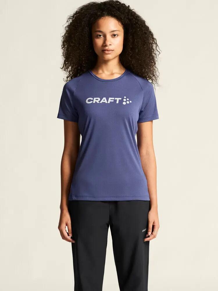 craft CORE Essence Logo Tee W – Trainingsshirt aus recyceltem Polyester 5/7