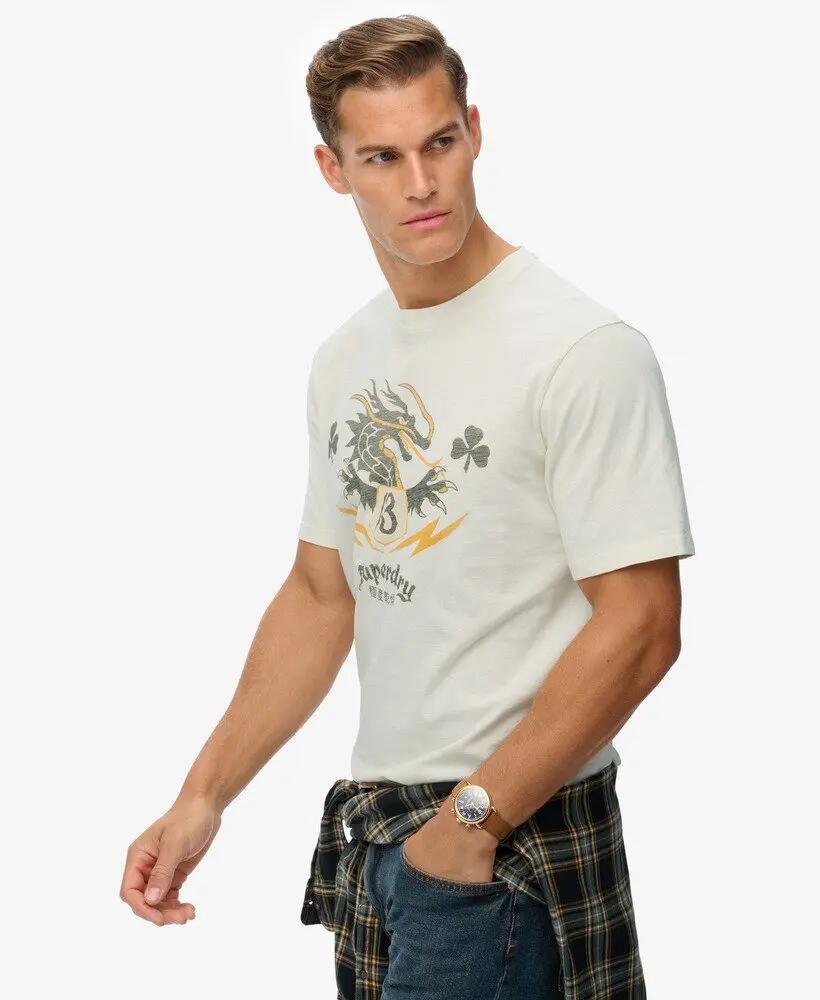 superdry T-Shirt Campaign Souvenir Loose – fit loose, 100% cotone 2/5
