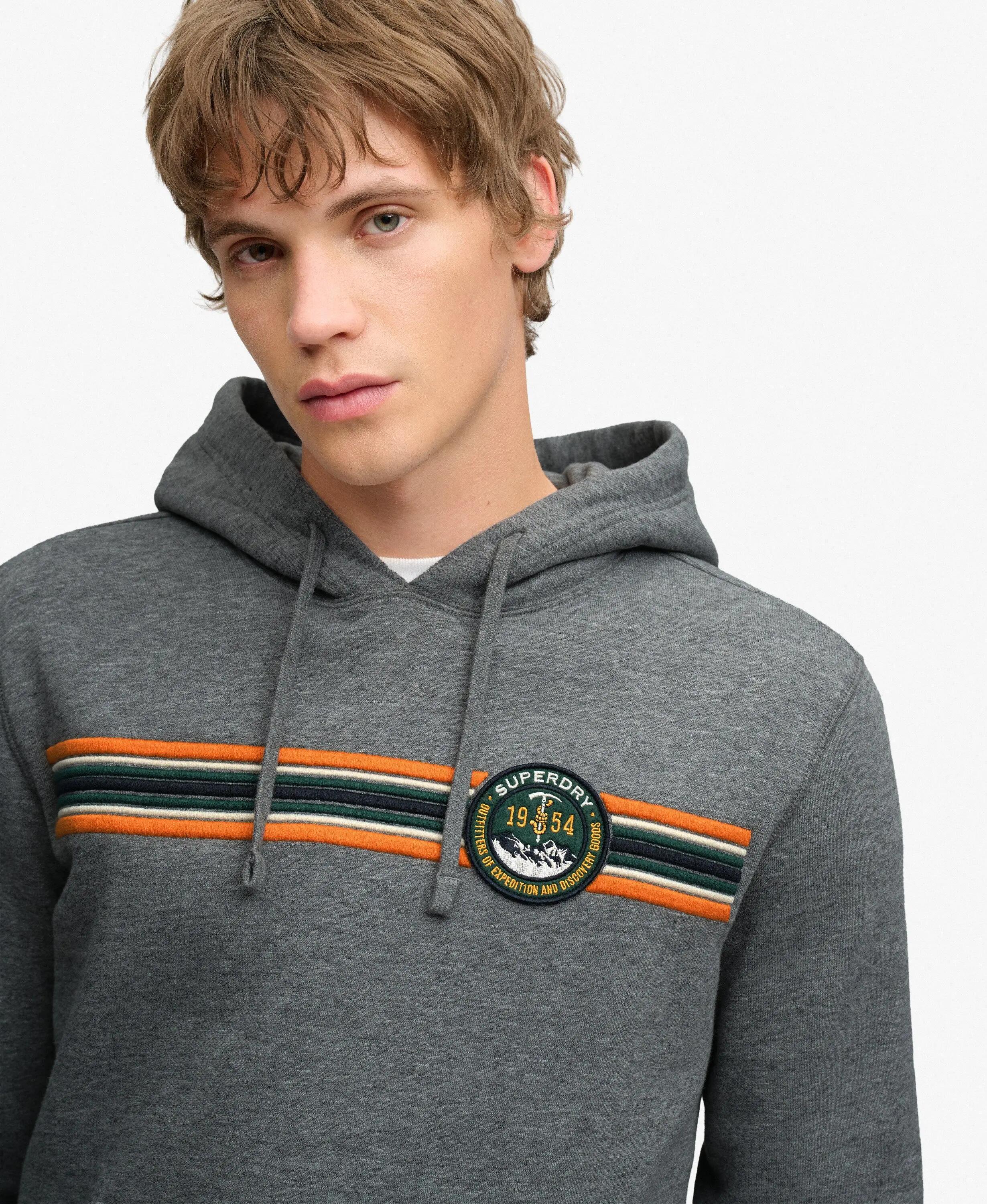 superdry Bluza z kapturem Outdoors Stripe Logo z bawełną i poliestrem 4/7