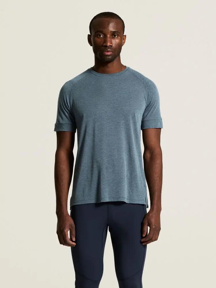craft Wool SS Tee M – T-shirt manica corta in jersey di poliestere riciclato e 4/7
