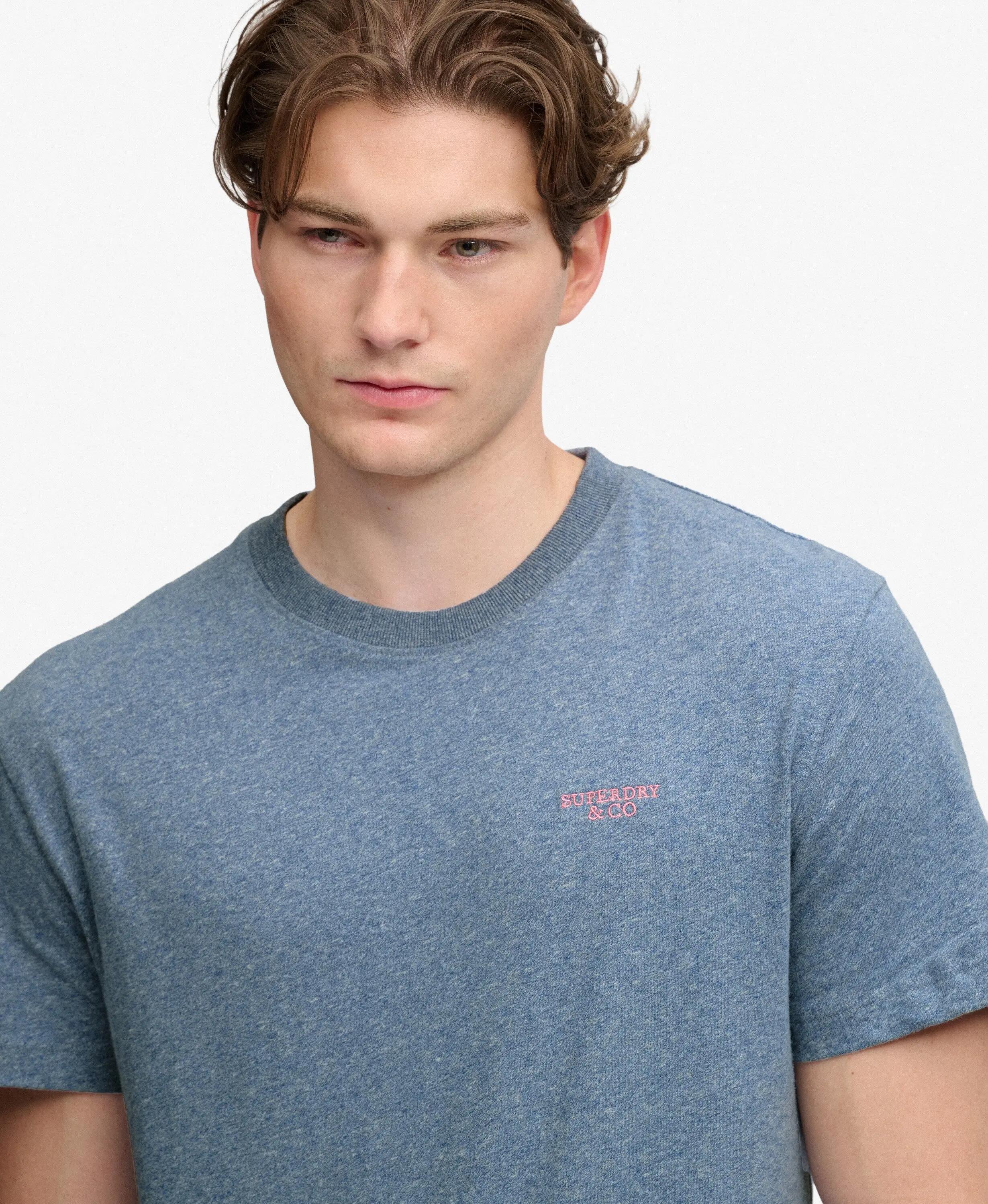 superdry T-shirt Essential Stacked Logo brodé en coton bio 4/6