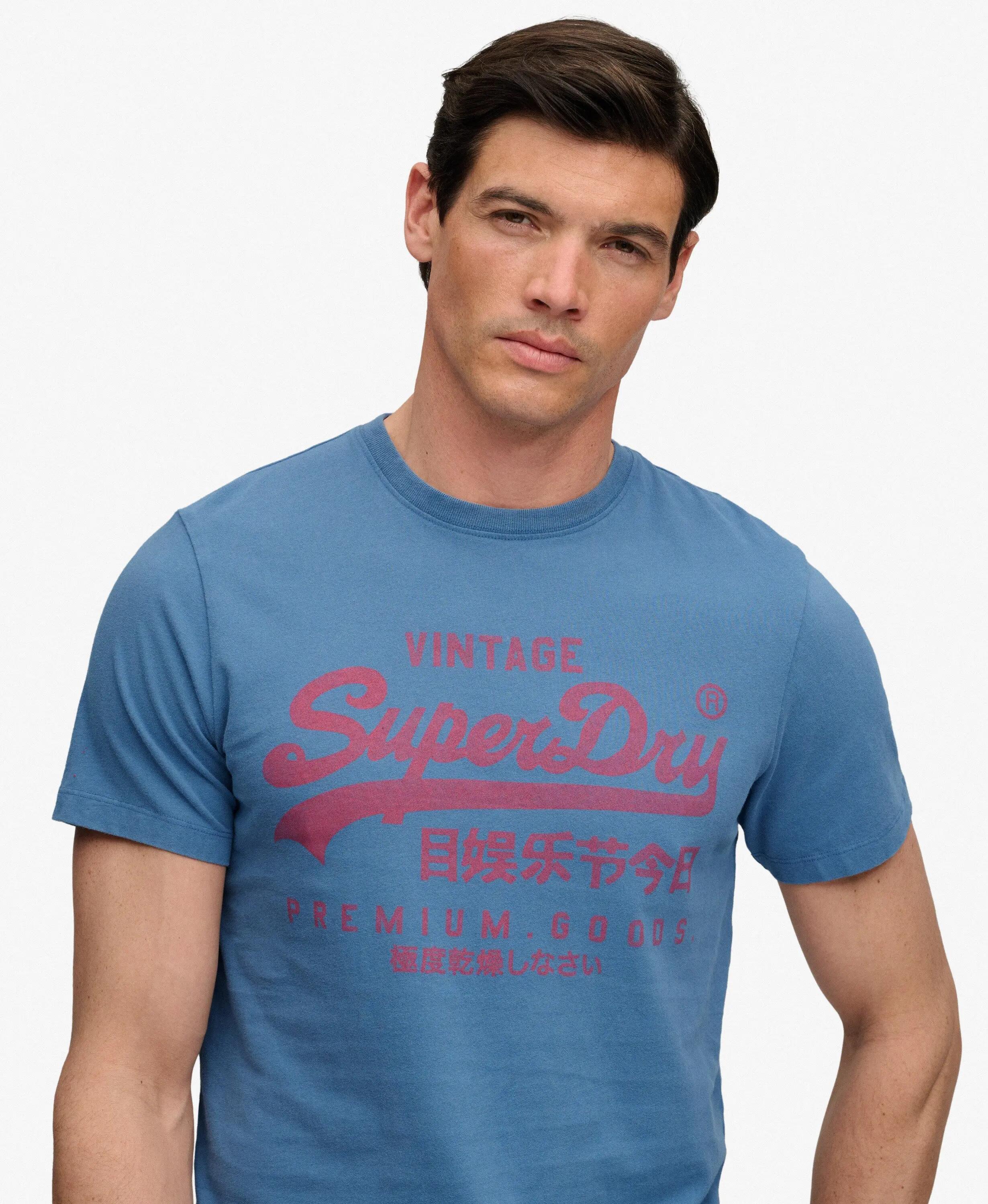 superdry T‑shirt Vintage Logo Classic in cotone biologico 4/7