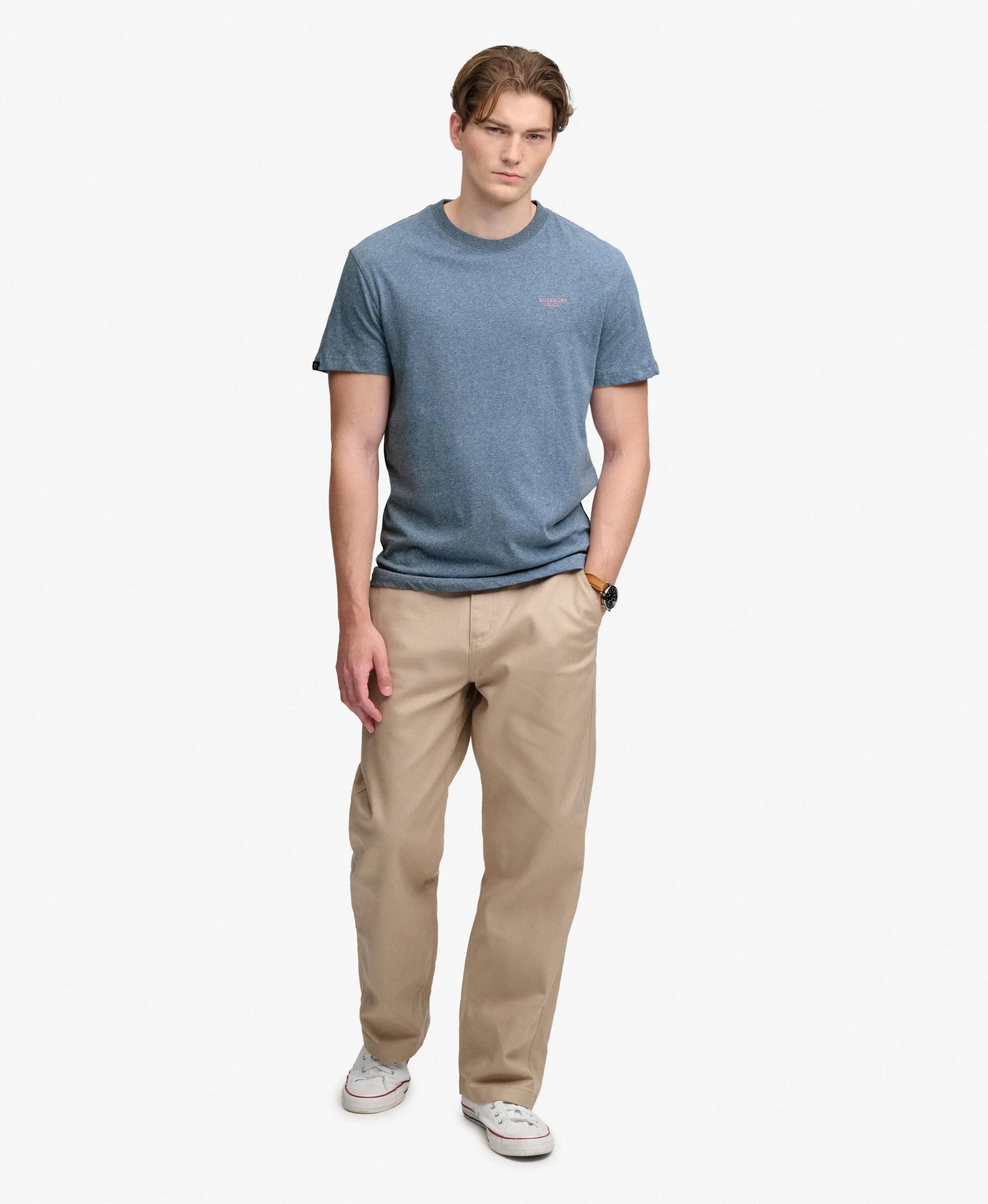 superdry T-shirt Essential Stacked Logo brodé en coton bio 3/6