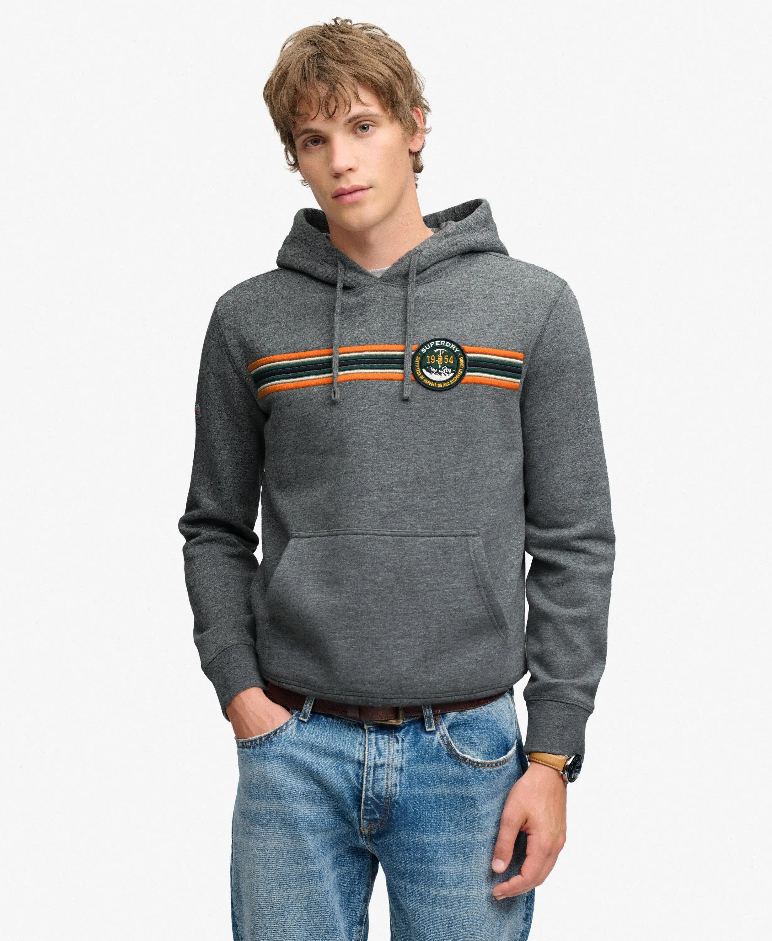superdry Bluza z kapturem Outdoors Stripe Logo z bawełną i poliestrem 2/7