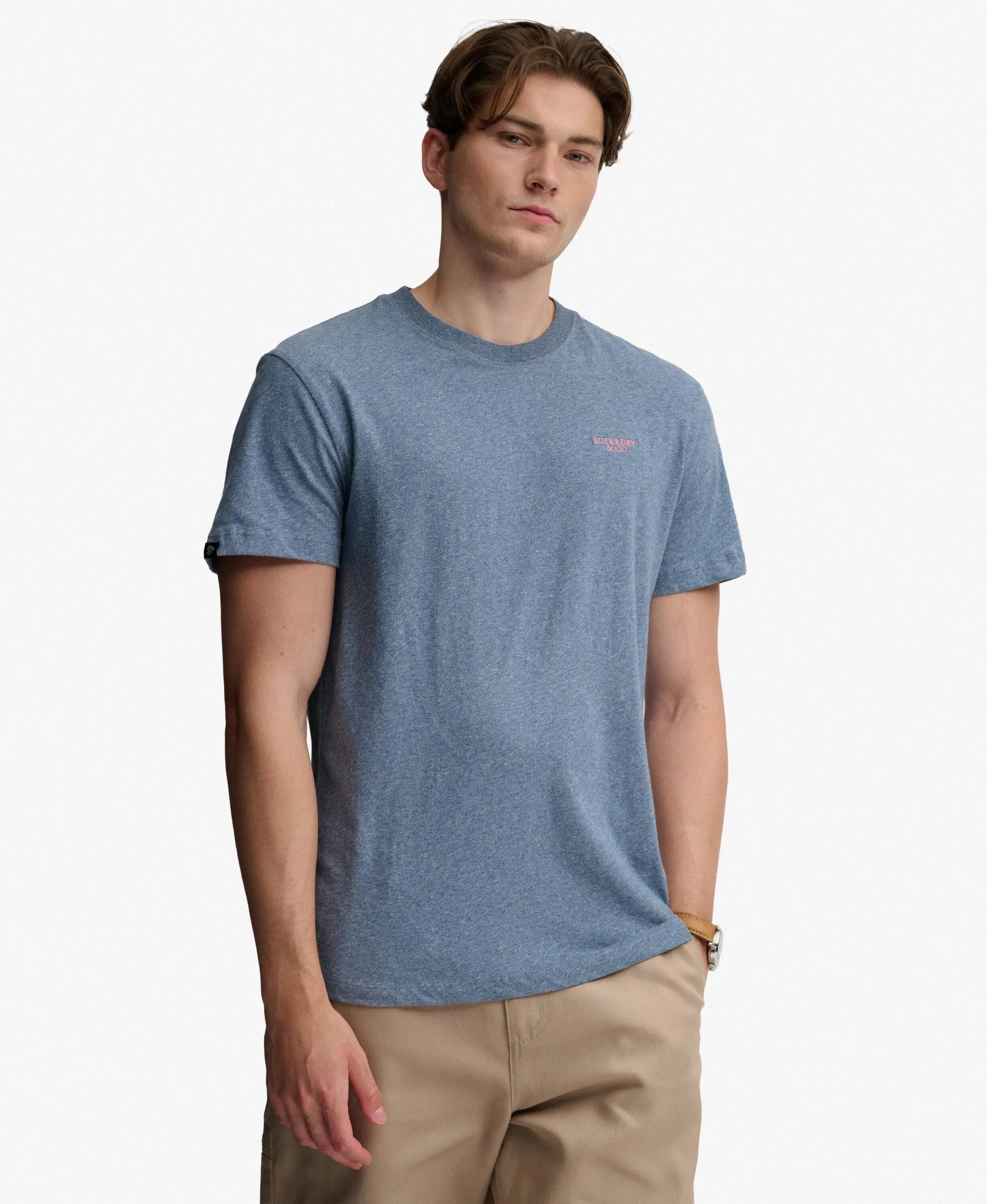 superdry T-shirt Essential Stacked Logo brodé en coton bio 2/6