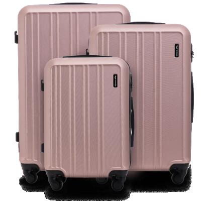 Set van 3 wings harrier-koffers rose gold