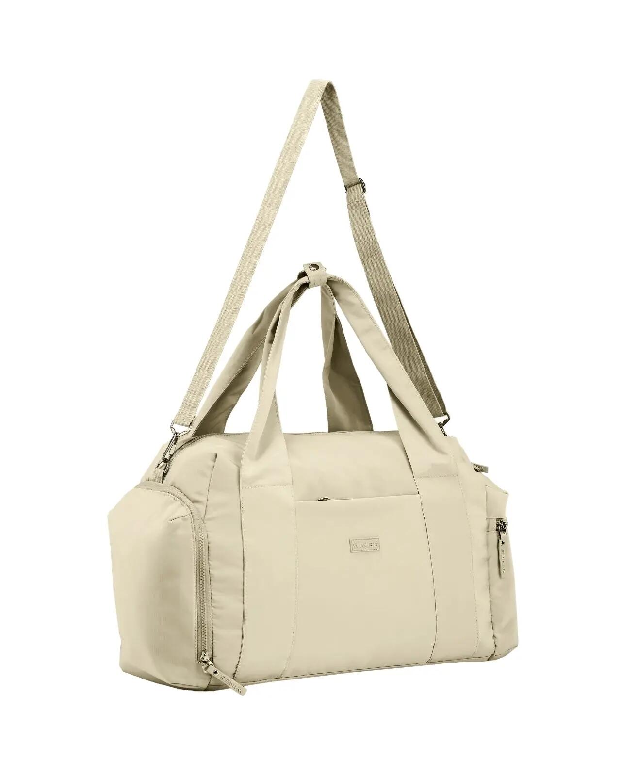 Sporttas WINGS SOLENNE met schoenenzak en riem voor koffer BEIGE 5/10