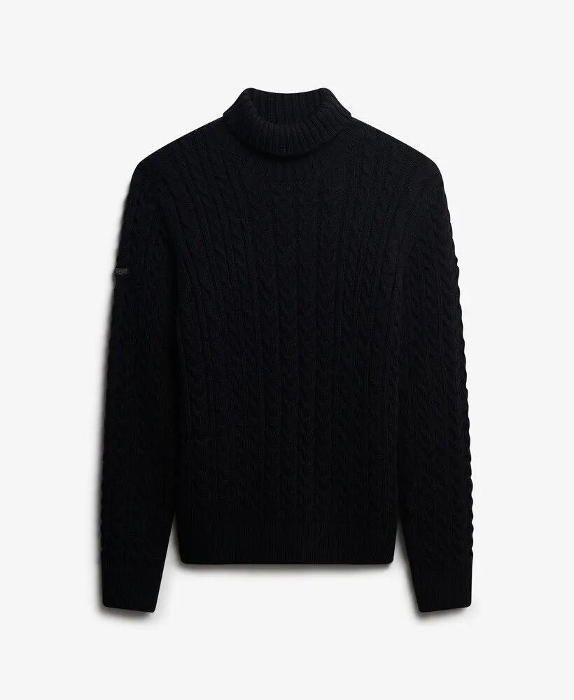 superdry Jersey Jacob con cuello vuelto y ochos — Cálido y cómodo 6/6