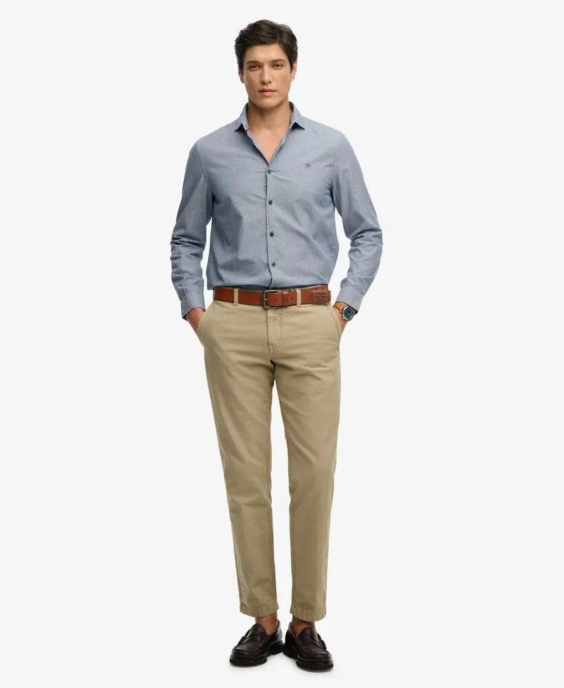 superdry Cut Away Poplin Langarmhemd aus Bio-Baumwolle 3/5
