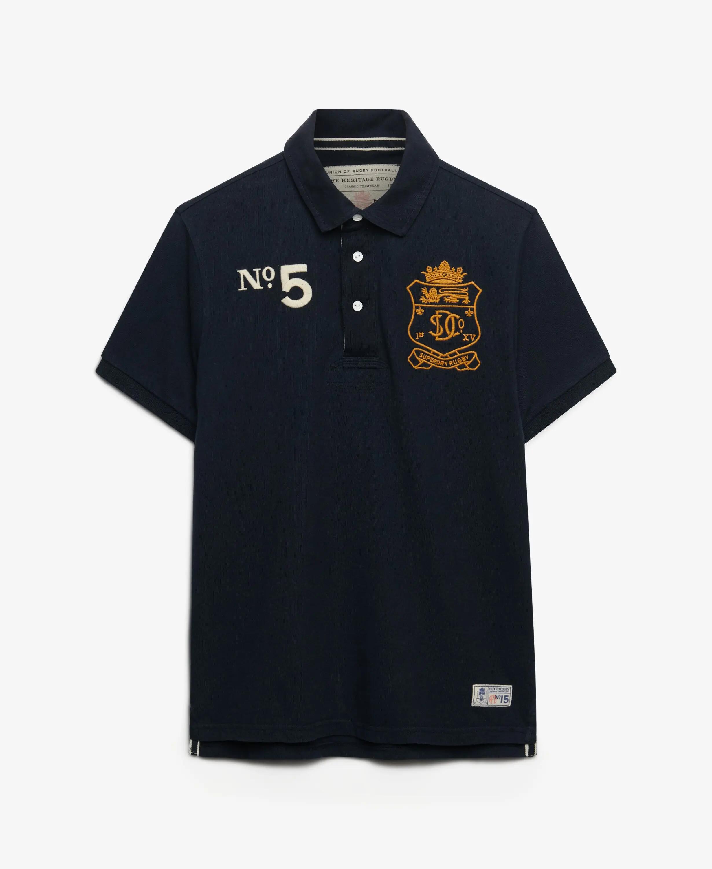 superdry Polo rugby manga corta Double Emblem en jersey 7/7