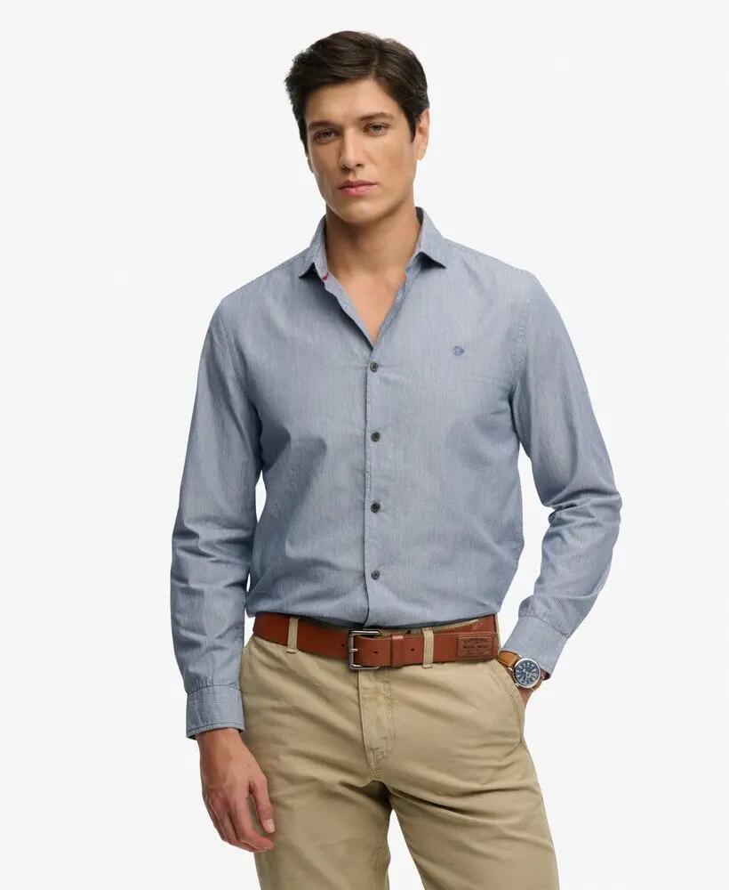 superdry Cut Away Poplin Langarmhemd aus Bio-Baumwolle 2/5
