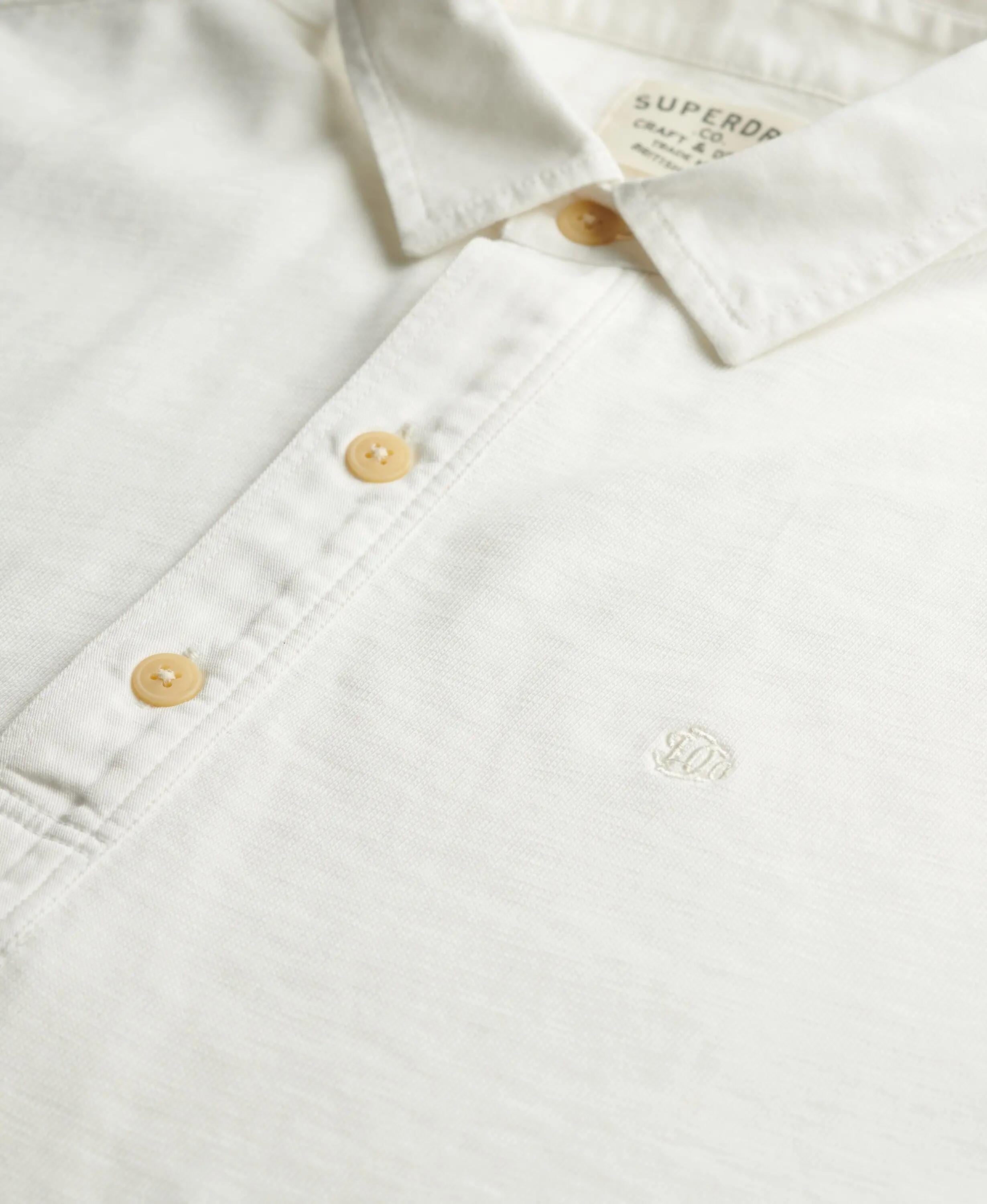 superdry Classic Preppy Tee manches longues – coton 100% Bone White 6/7