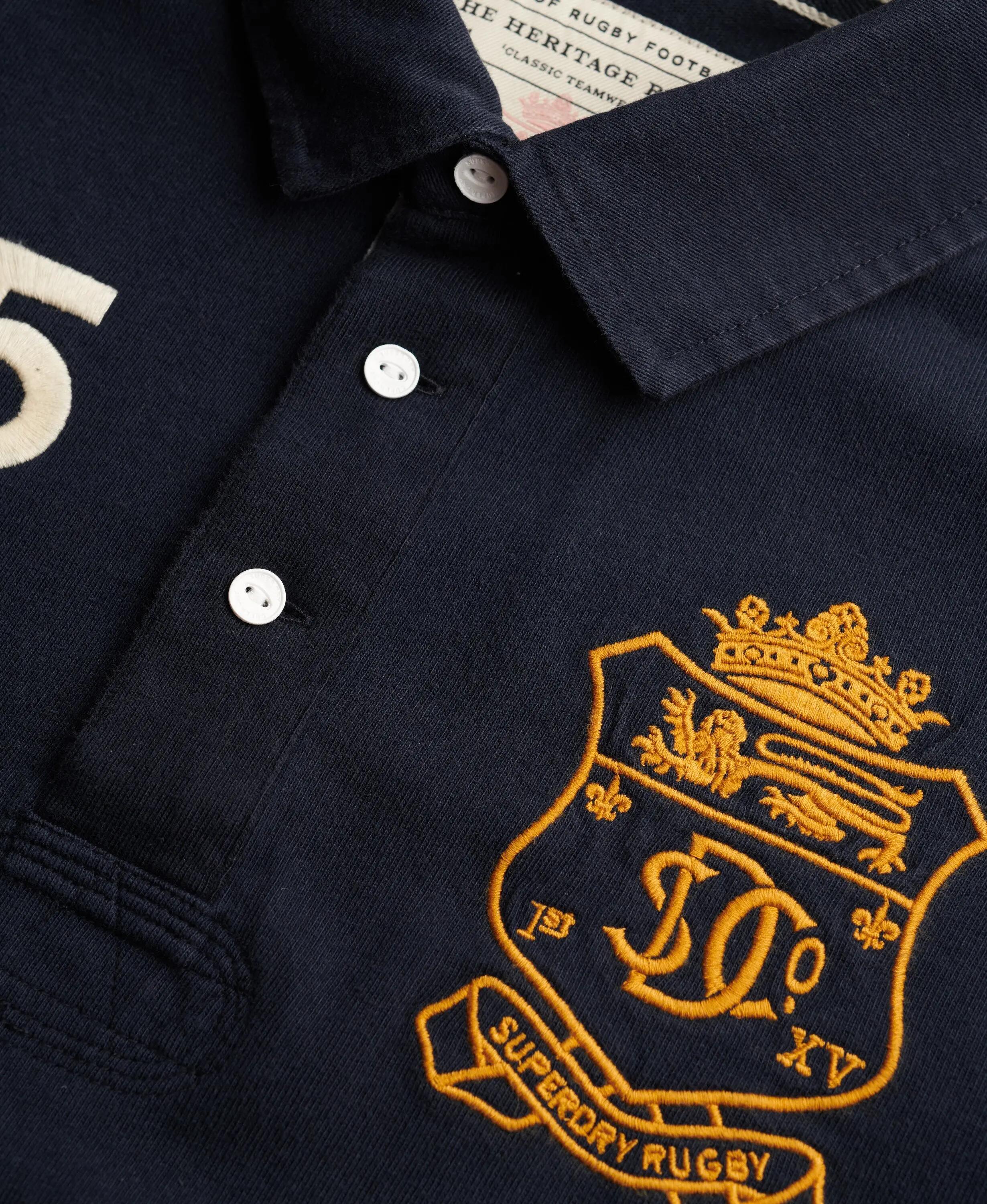 superdry Polo rugby manga corta Double Emblem en jersey 6/7