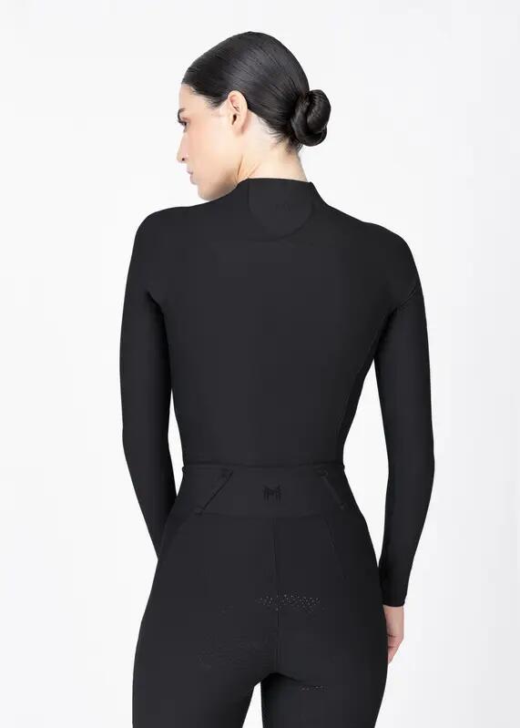 Camiseta Base Manga Larga Mujer Equitación Maximilian Origin Negro 3/7