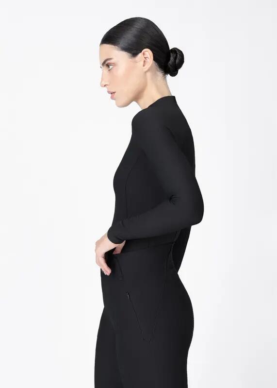 Camiseta Base Manga Larga Mujer Equitación Maximilian Origin Negro 2/7