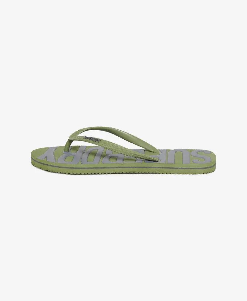 superdry Tongs Vintage en caoutchouc Olive Khaki 5/7