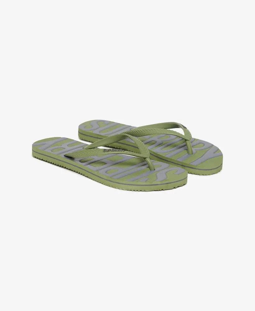 superdry Tongs Vintage en caoutchouc Olive Khaki 3/7