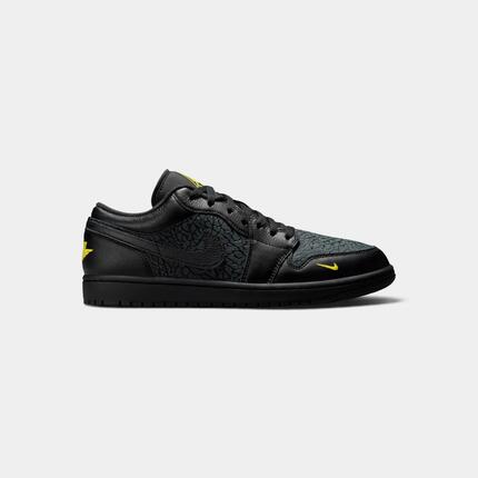 Jordan 1 Low Black Elephant Print