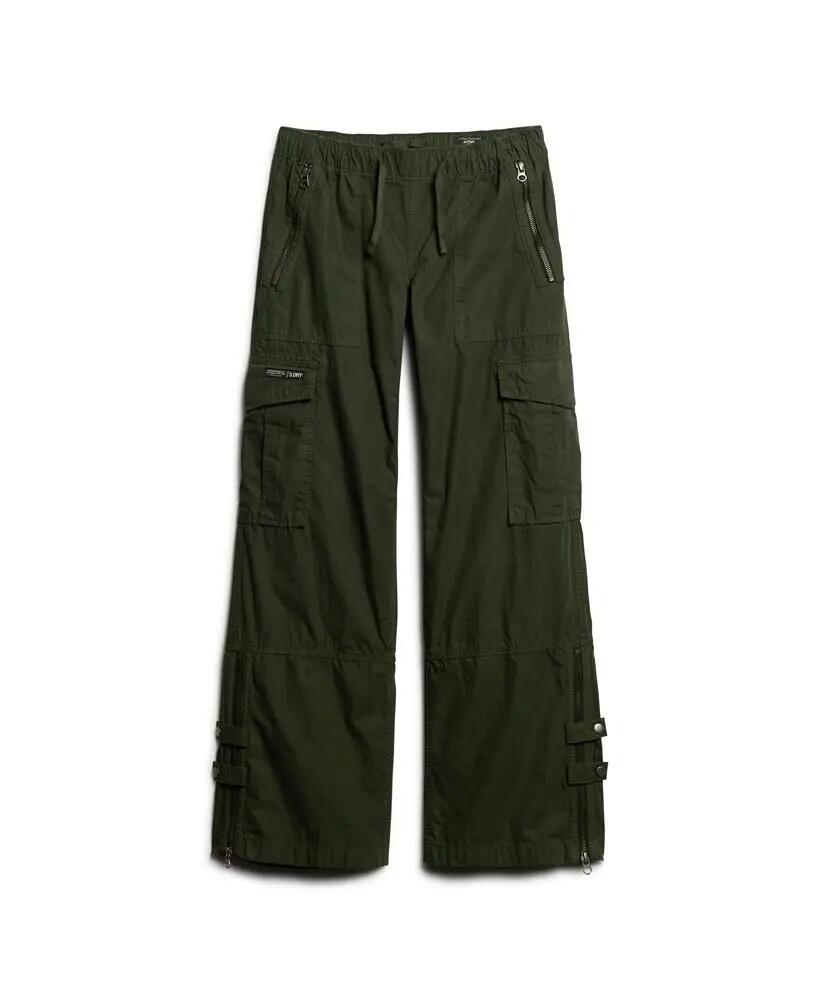 superdry Pantalon cargo taille basse jambe large en coton 5/5