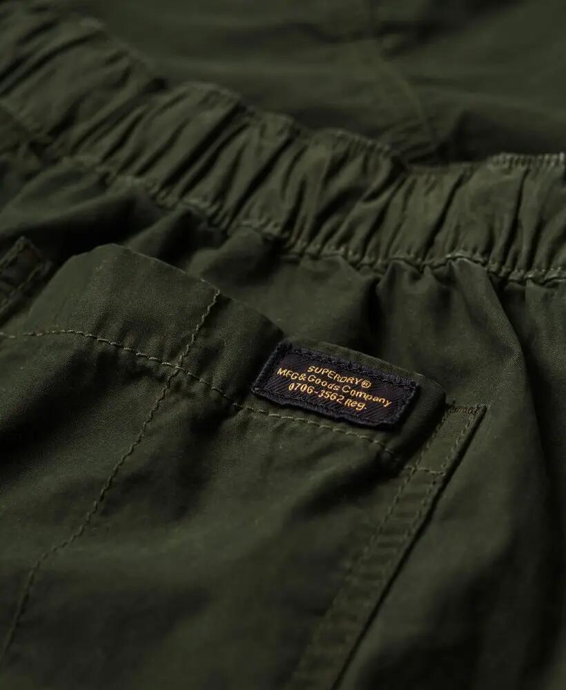 superdry Pantalon cargo taille basse jambe large en coton 4/5