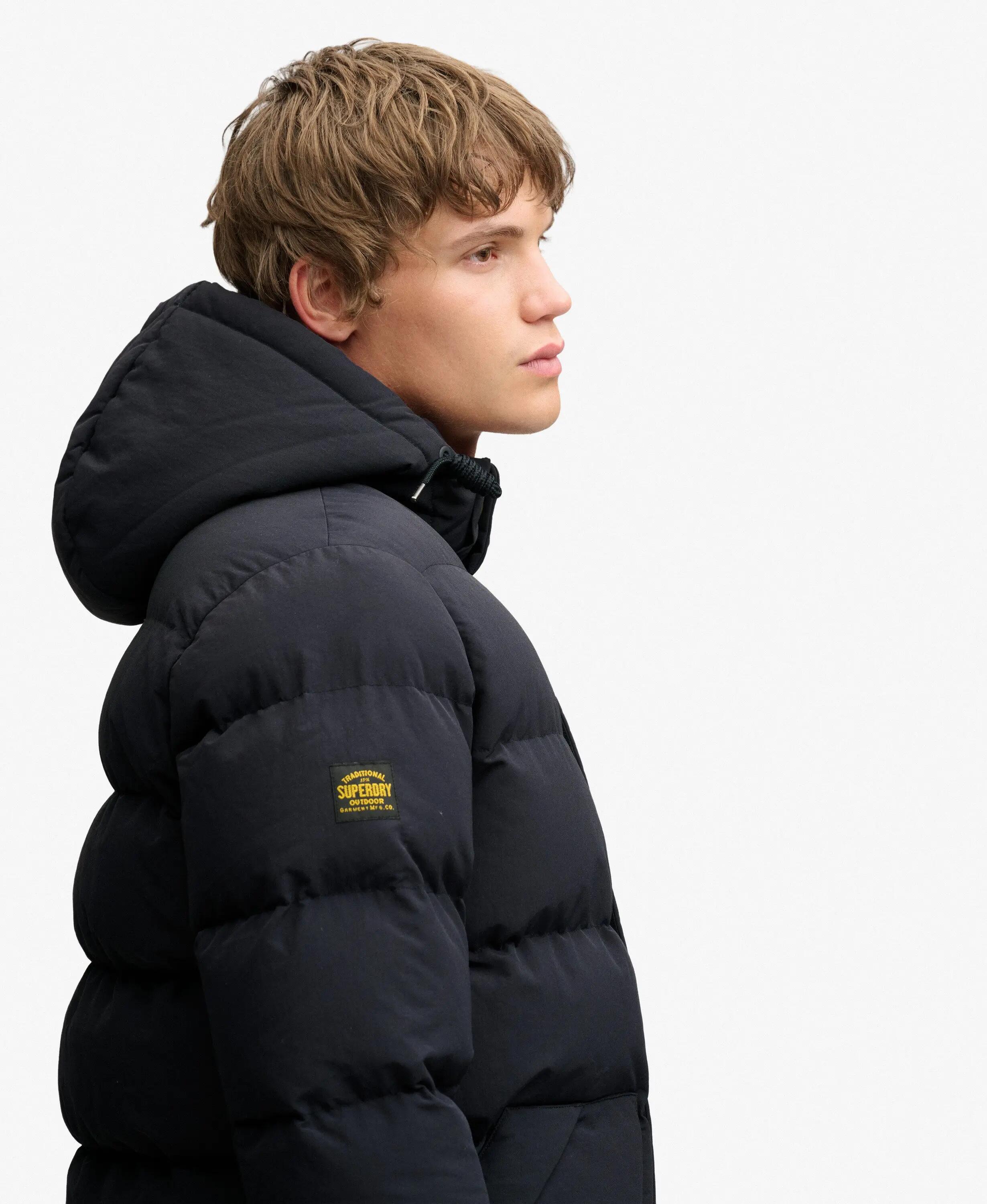 superdry Classic Everest Puffer jas van gerecycled nylon 6/7