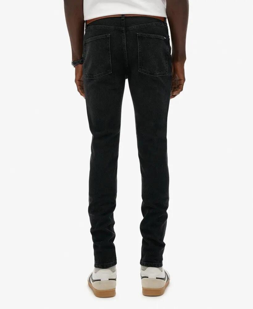 superdry Vintage Skinny Jeans en coton biologique noir usé 4/6