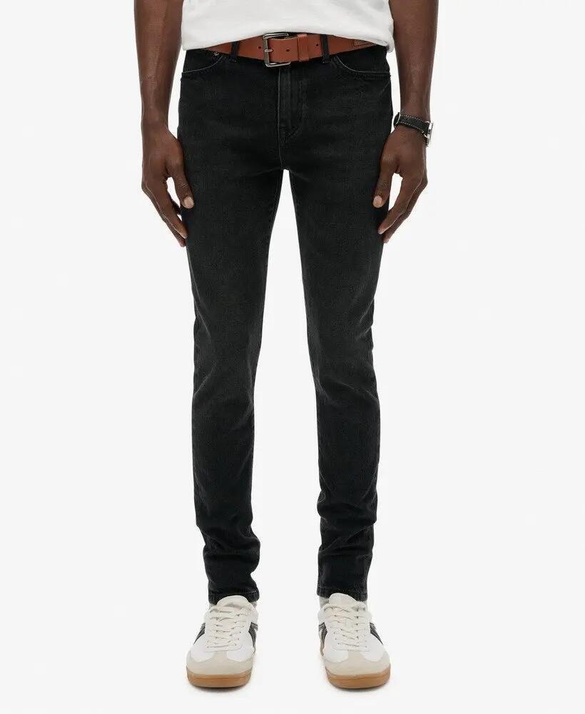 superdry Vintage Skinny Jeans en coton biologique noir usé 3/6