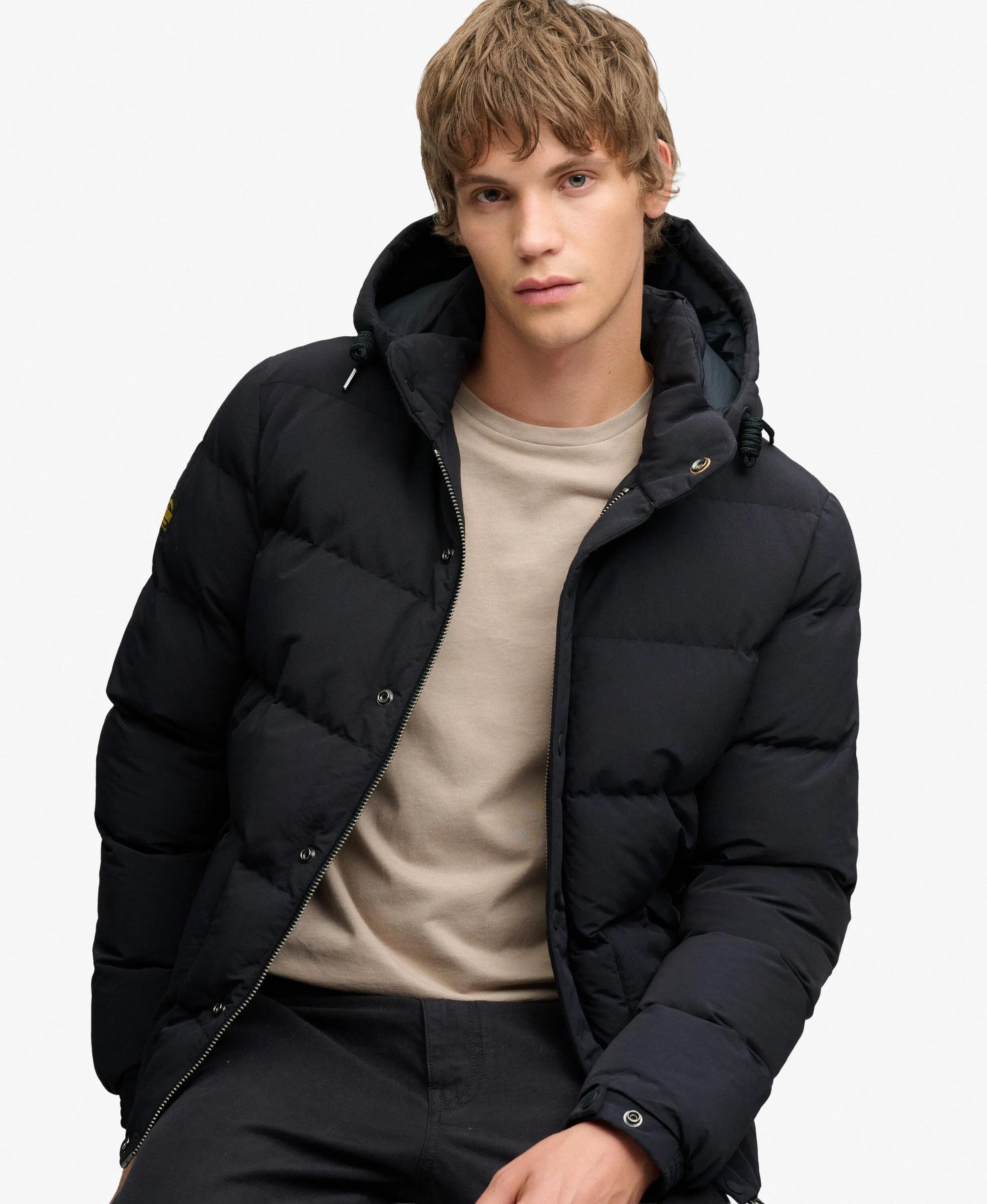 superdry Classic Everest Puffer jas van gerecycled nylon 4/7