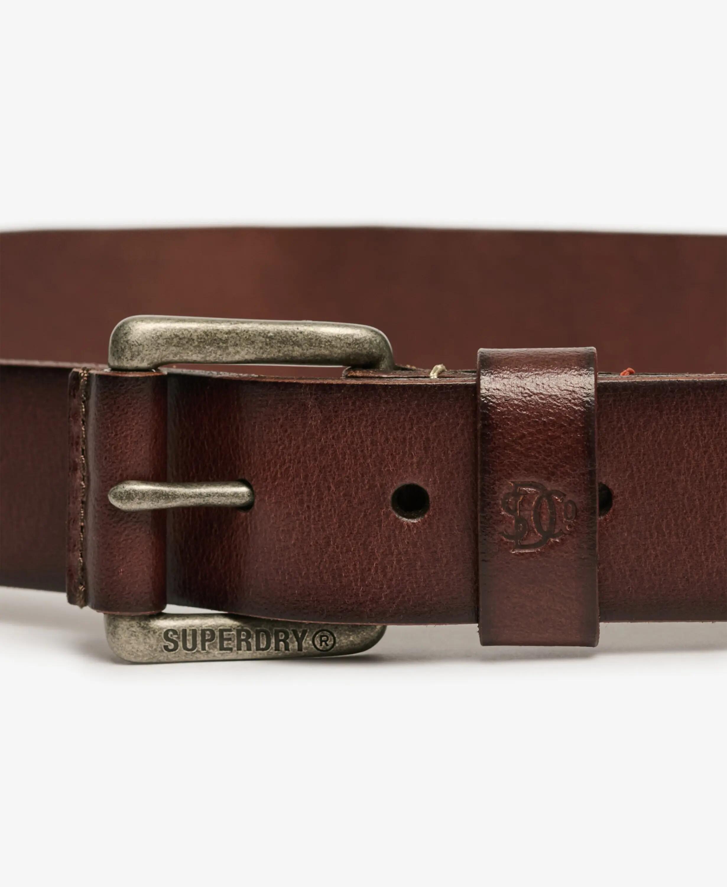 superdry Cinturón Classic de piel - 100% piel de búfalo 3/4