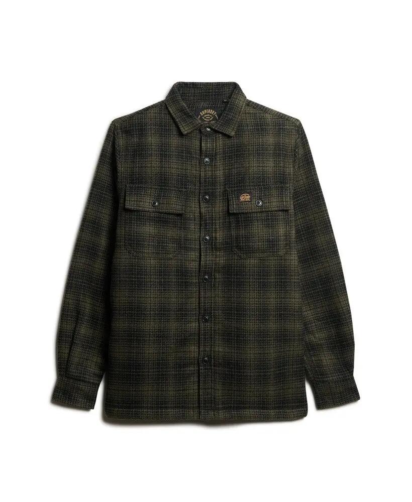 superdry Wool Miller Overshirt in misto lana 5/5