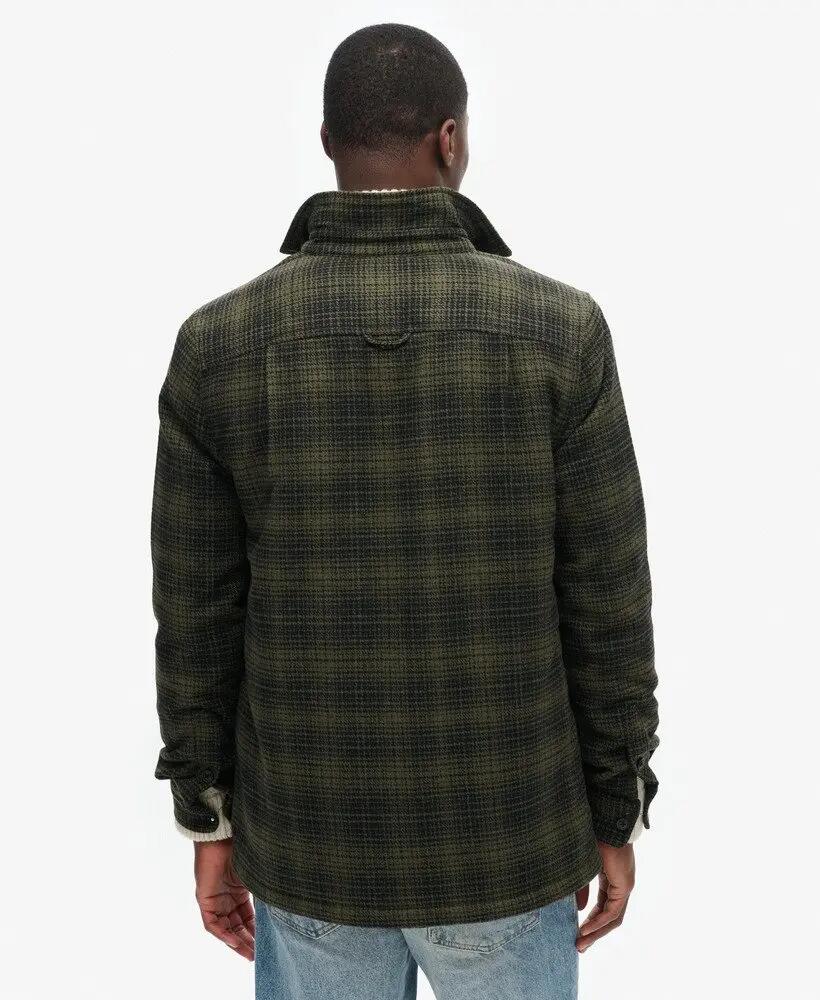 superdry Wool Miller Overshirt in misto lana 4/5