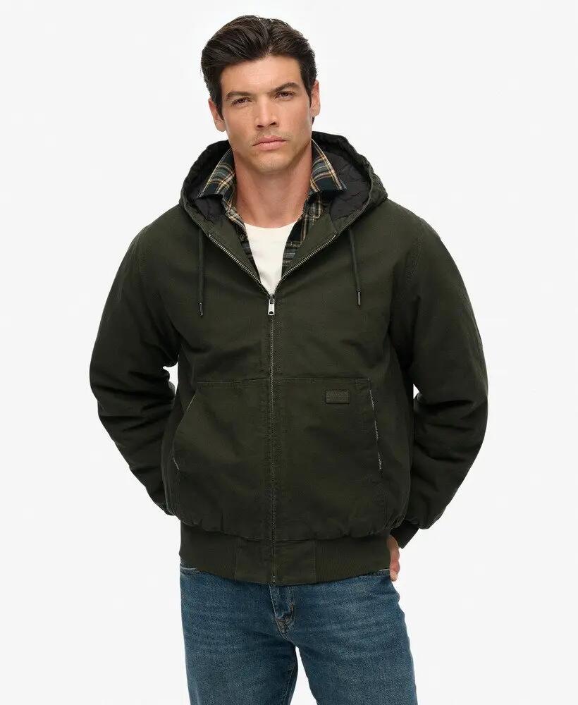 superdry Giacca con cappuccio Canvas Surplus in cotone imbottita leggera 5/7